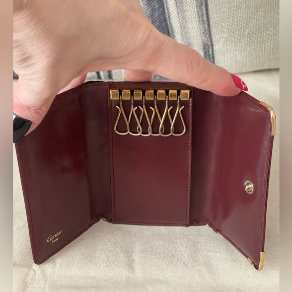 MUST DE CARTIER PARIS SMALL LEATHER GOODS, 6-KEY KEY RING⭐️Always Authentic - Picture 5 of 16